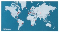 Pin World je interaktívna mapa s pripínačkami, na ktorú si môžete vyznačiť všetky miesta, ktoré ste navštívili.